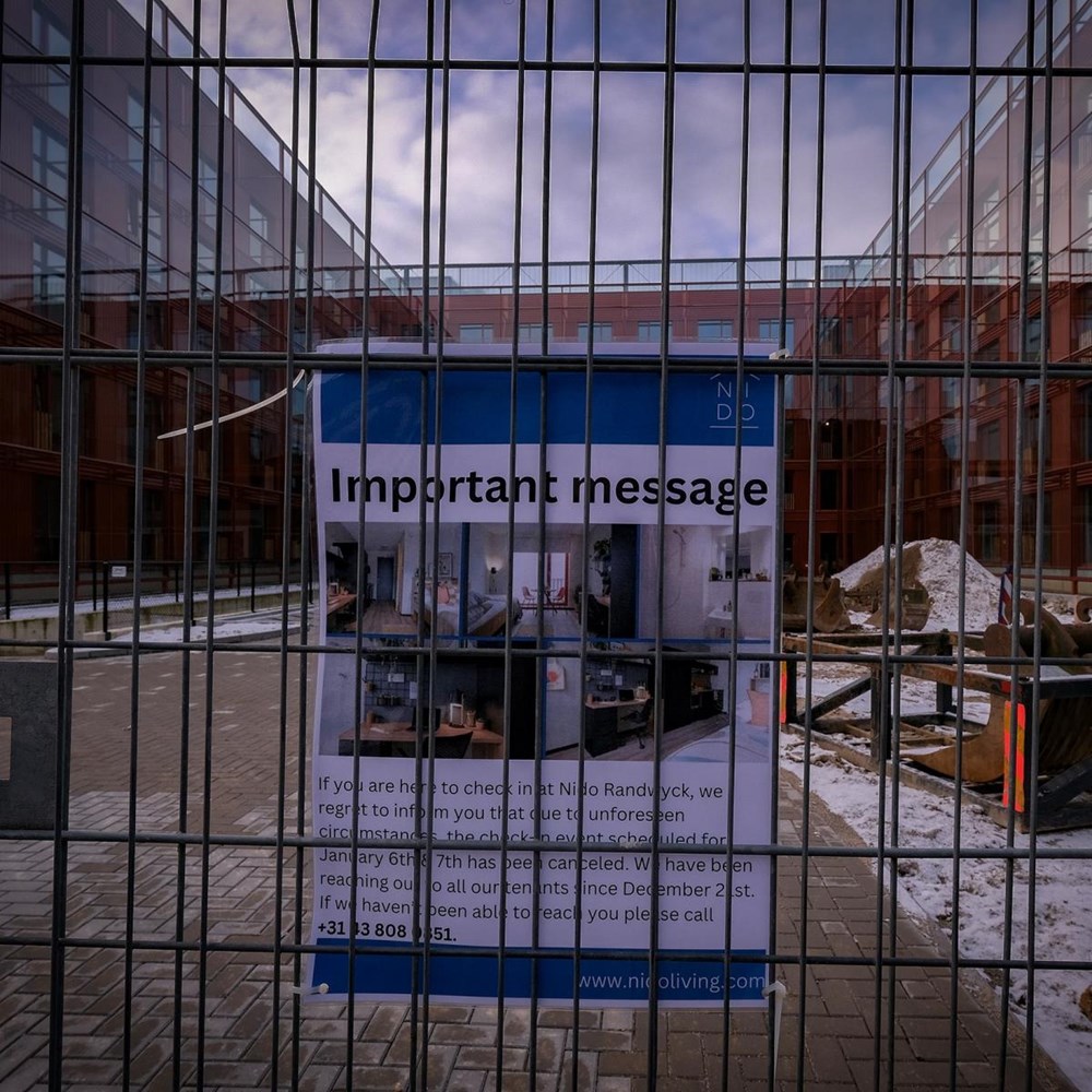 UPDATE: Toch geen eenzijdige opzegging huurcontracten door beheerder vertraagd studentencomplex