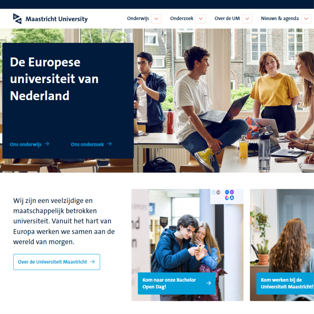 UM-website opgefrist