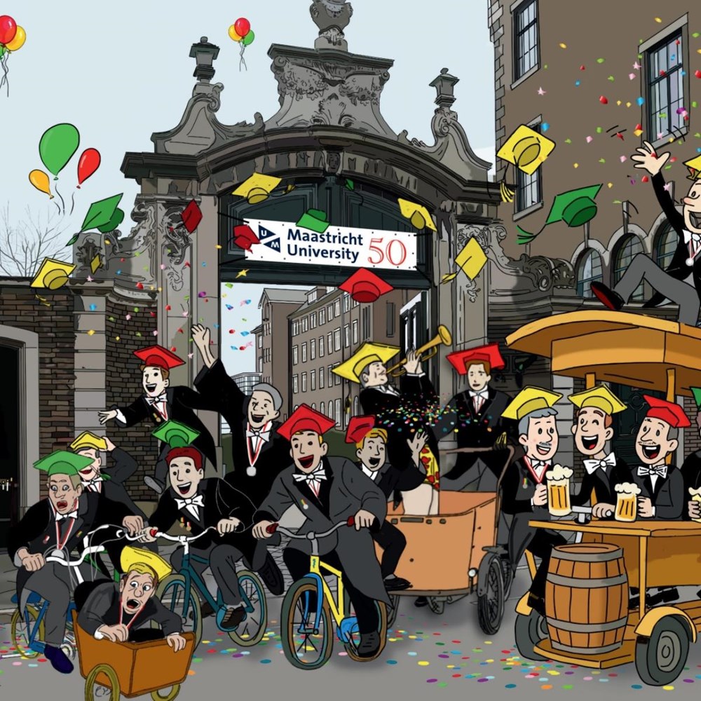 Stadsprins als ‘perfesser’ op de wagen