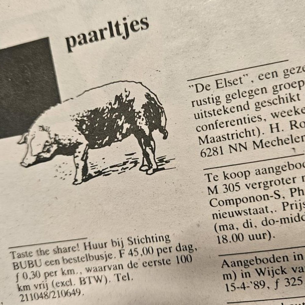 1981-2025: Fiets verkopen? Kamer gezocht? Boodschap aan een (ex-)geliefde? Plaats een Paarltje!