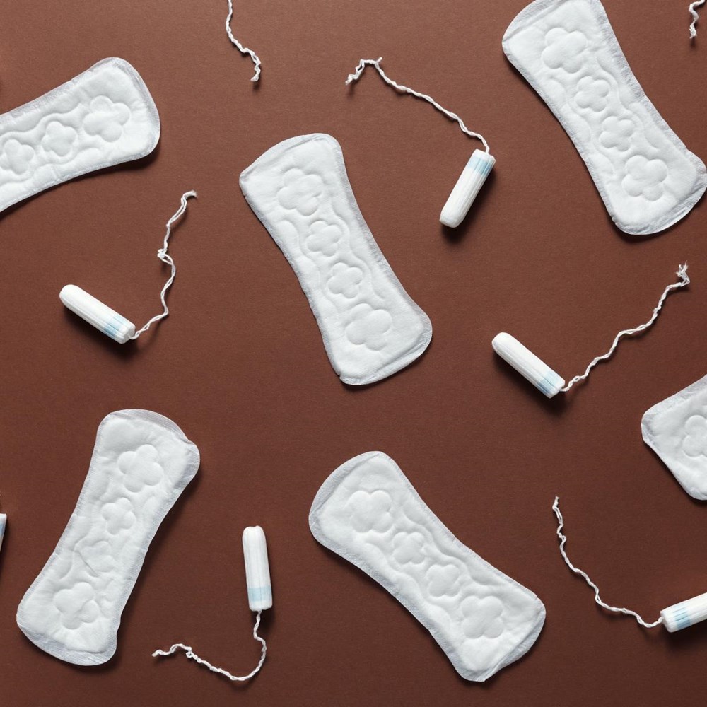 Free tampons and sanitary towels 