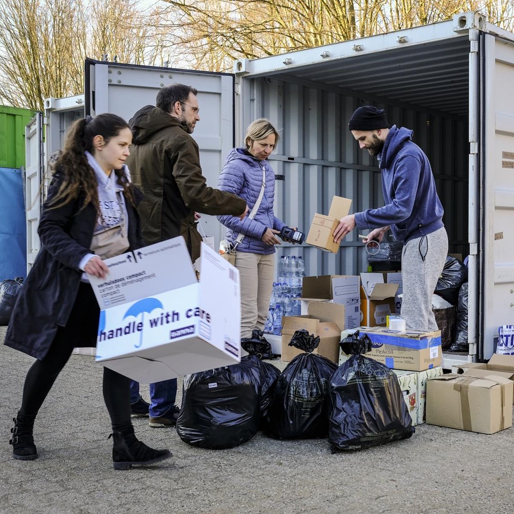 First load of collected goods in UM action has left for the Ukrainian border