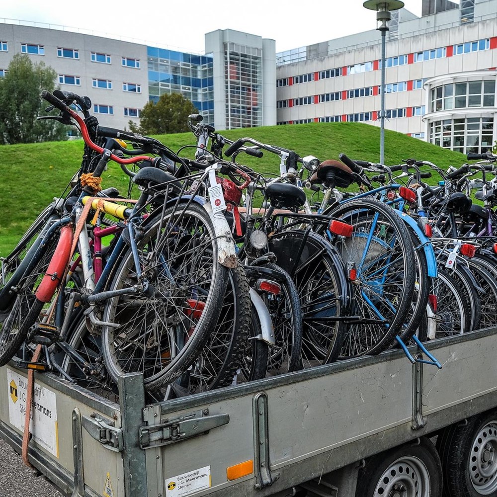UM bicycle shed cleared out