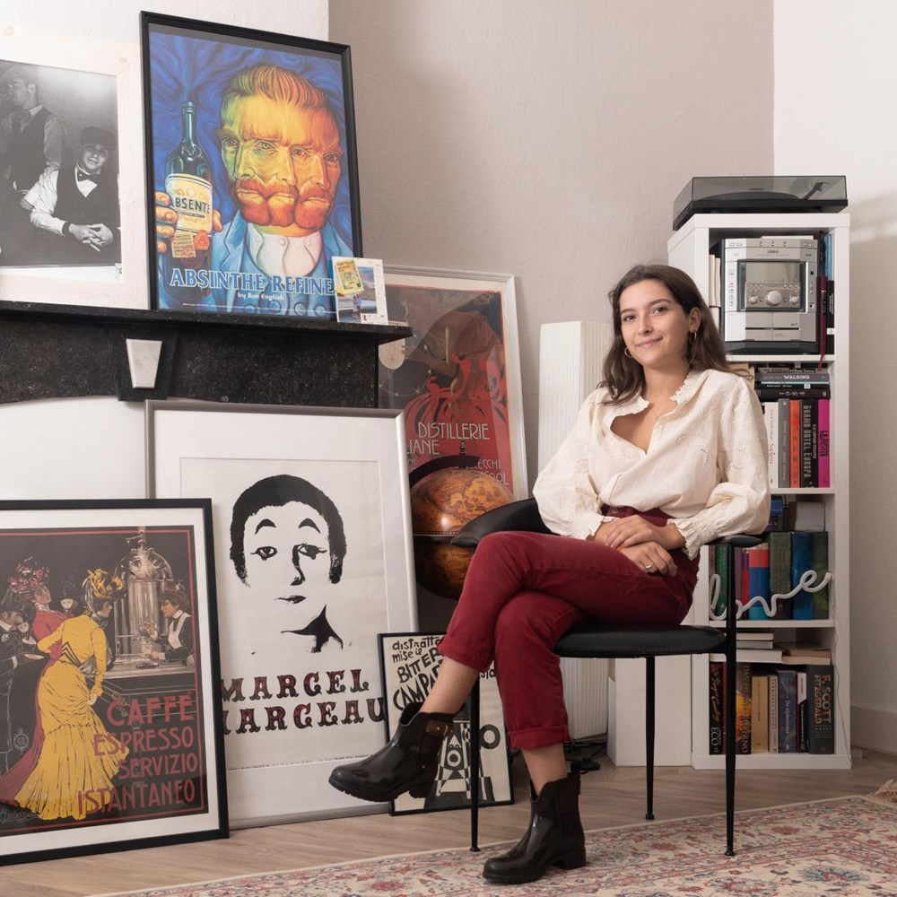 A house full of prints, sketches, and a self-made LP