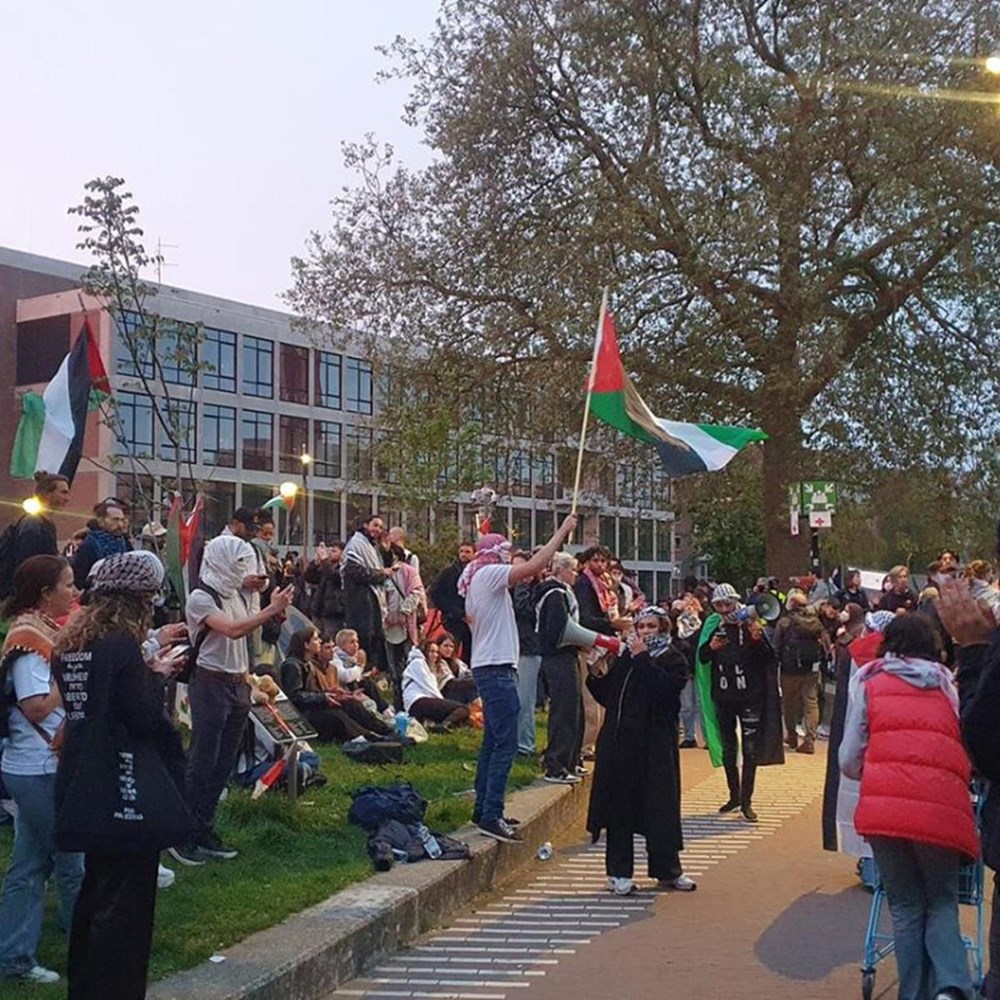 Police break up tent camp at University of Amsterdam; 125 protesters arrested