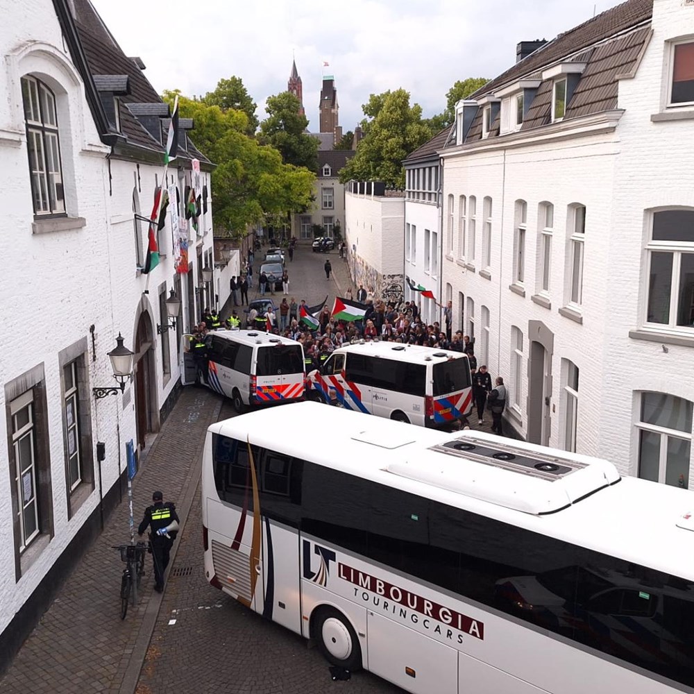 First time police have been deployed against pro-Palestinian protesters at Maastricht University