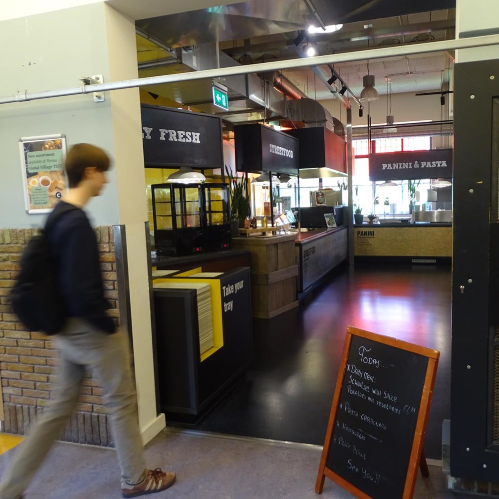 New catering partner: more plant-based food and ordering coffee in sign language
