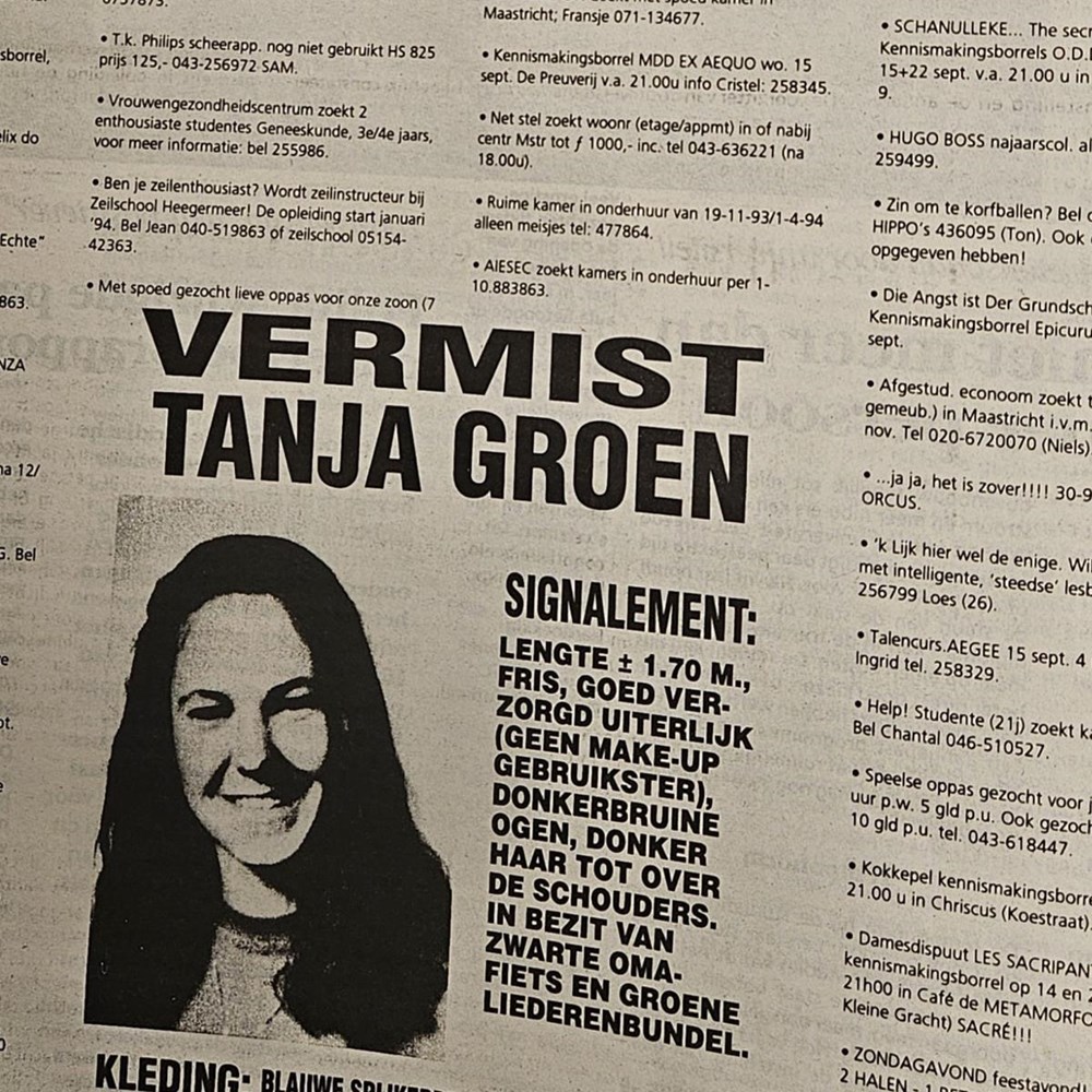 1993–2026:  A tragedy: the disappearance of “020 Tanja”
