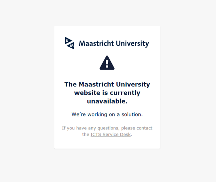 Geen hack maar een stroomstoring