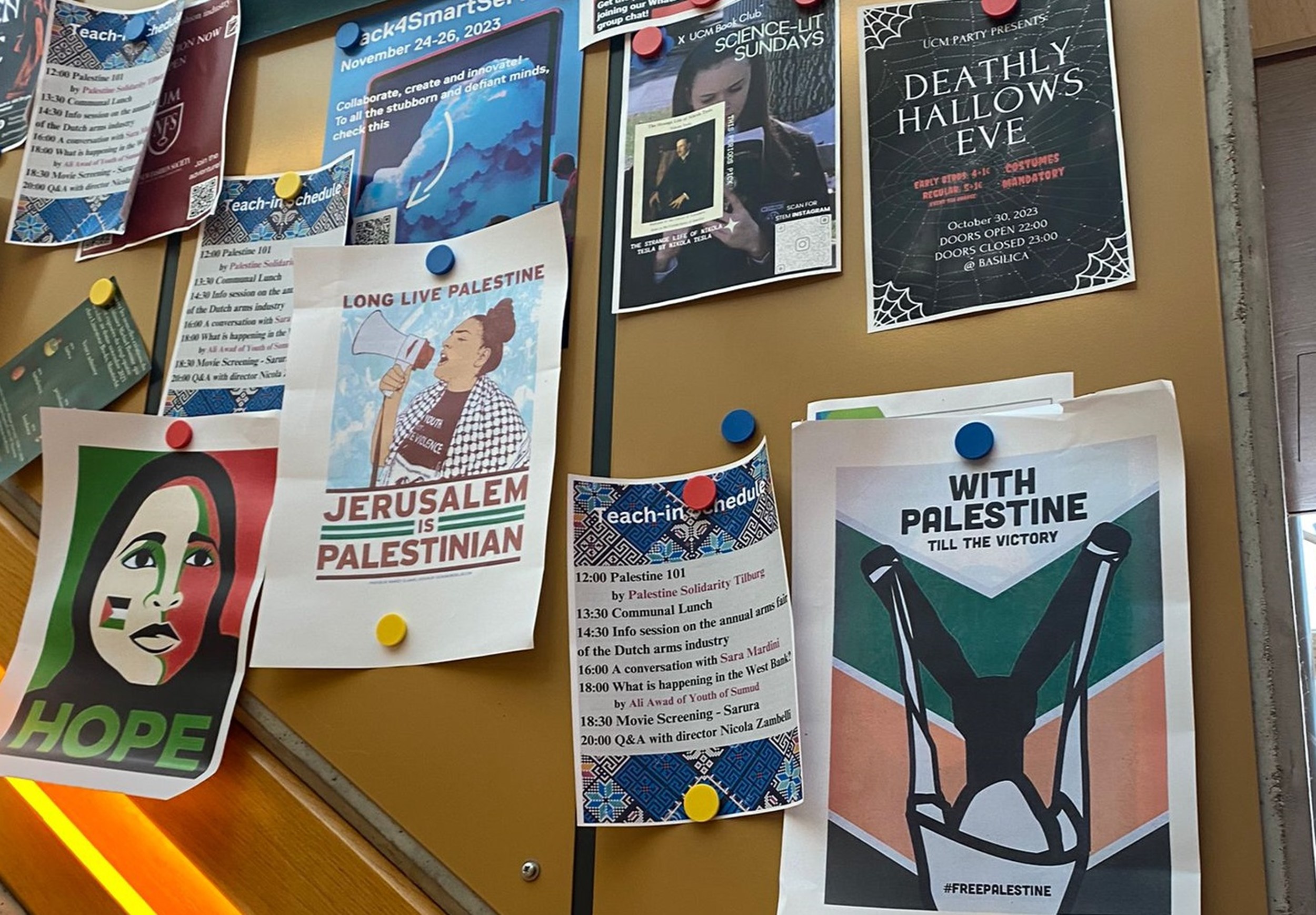 ‘Genocide-posters’ en een bezetting: Gaza-oorlog verhit ook Maastrichtse gemoederen