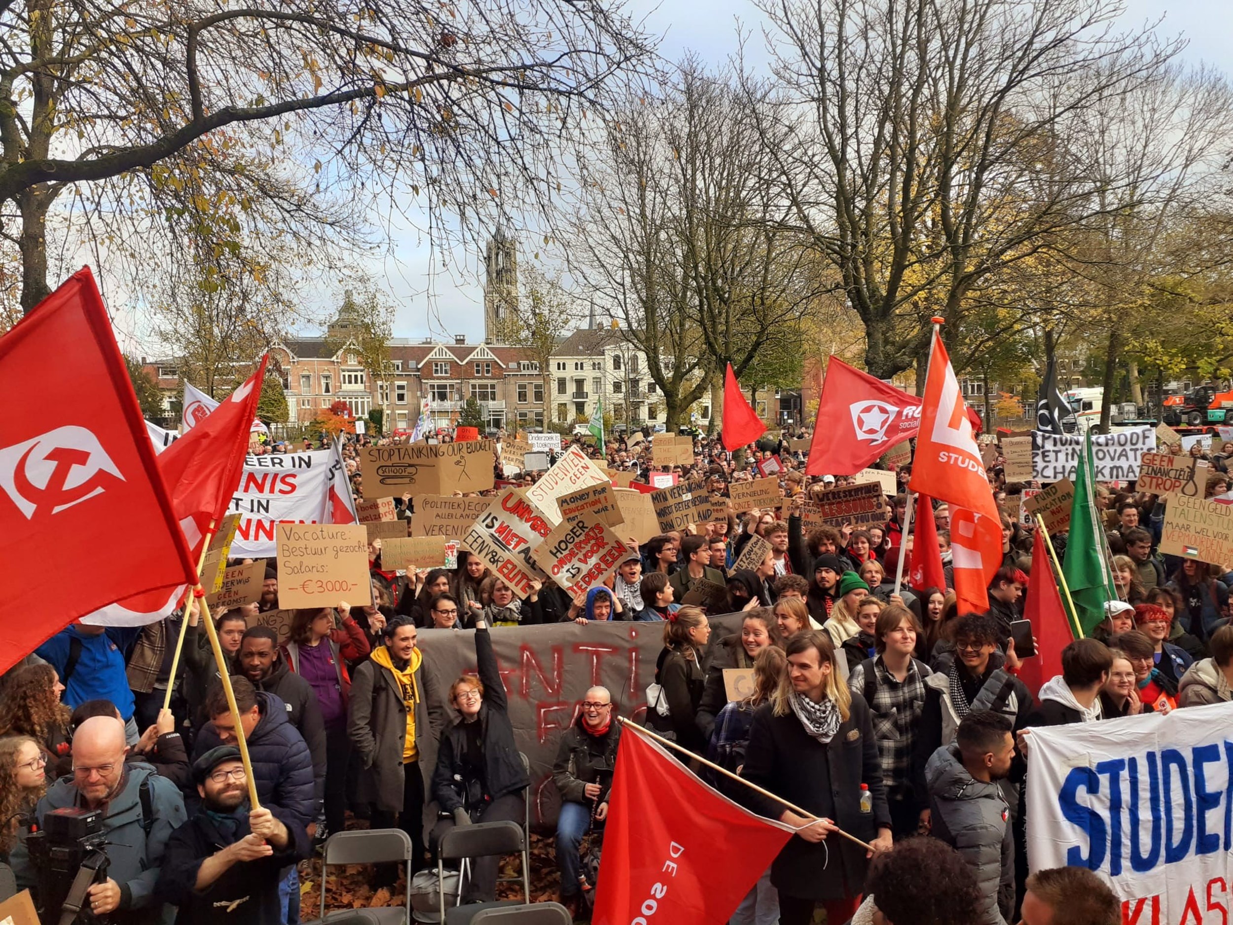 Ondanks ‘verbod’ groot protest in Utrecht