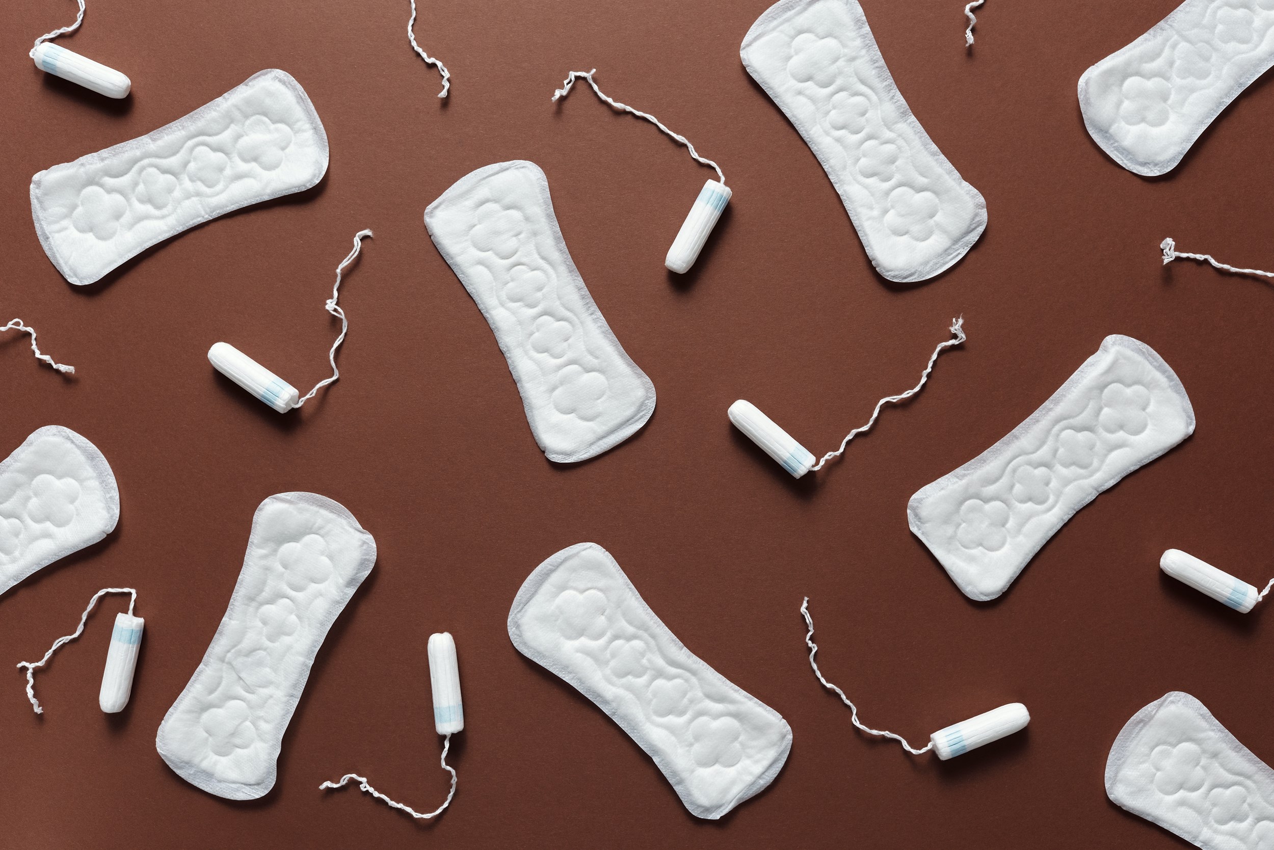 Free tampons and sanitary towels 