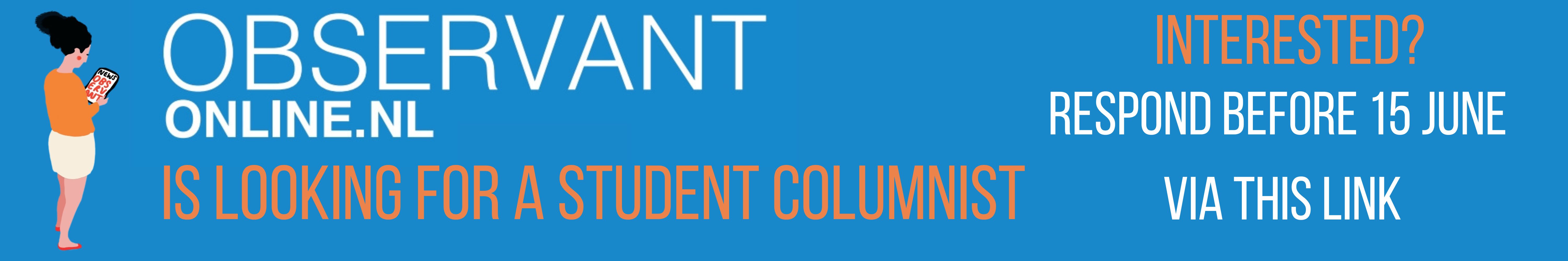 Banner student columnist